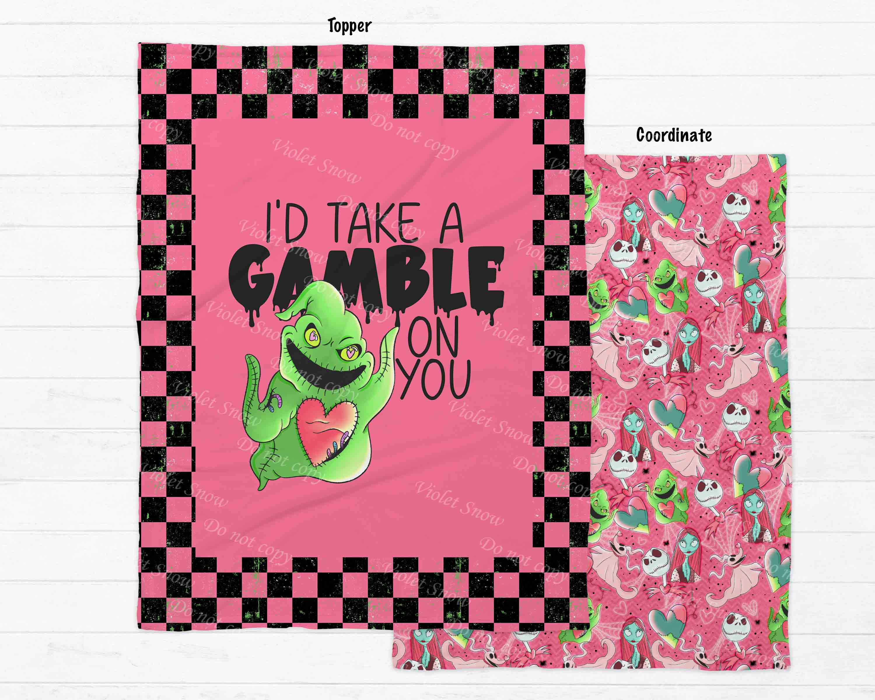 Gamble on You Blanket Panel